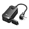 TREATLIFE Smart Dimmer Plug Outdoor Smart Plug Works with Alexa and Google Home, Light Dimmer APP Remote Control, Max…