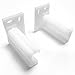 Rear Mounting Bracket, Plastic, for White Epoxy Drawer Slide, L and R