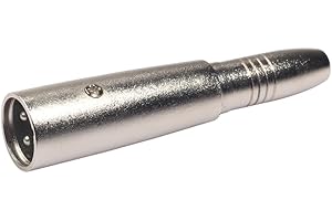 LOORGVEL Professional Pin Male XLR to Mono Female Audio Adapter Die-cast Housing Converter for Microphone and