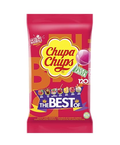 The Best Of, Lollipop, Gusto Frutti Assortiti, Busta da 120 Lecca Lecca, Ottime da condividere con Amici, Regalo Fine Festa