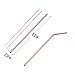 FUNNA Stainless Steel Straws Drinking Reusable for 20oz Tumblers, Bent Straight Straws, Set of 8, 8.5