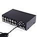 HDE 4 Port RCA Composite Video Audio DC Powered Splitter Box
