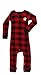 Plaid Bear Cheeks Flapjacks Baby Flapjack Onsie Pajamas by LazyOne | Adult Kid Infant Dog Family Matching Pajamas (12 MO)