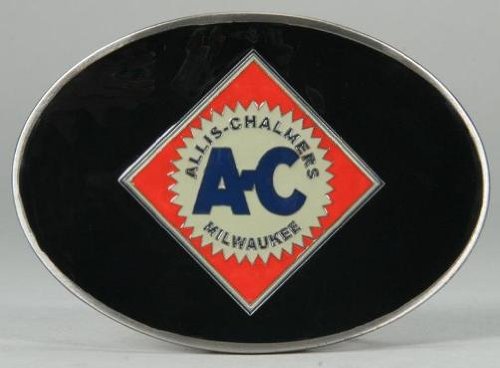 Spec Cast Allis Chalmers Black Diamond Logo Belt Buckle