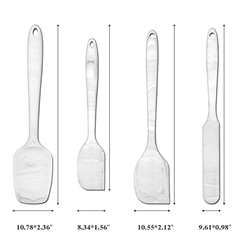 FIVETAS Food Grade Silicone Rubber Spatula Set for Baking,Cooking.High Heat Resistant Non Stick