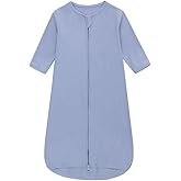 Miracle Baby Sleep Sack with Long Sleeve, 100% Breathable Cotton Wearable Blanket with Two-Way Zipper for Infants 0–18 Months