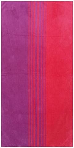 Maghso Beautiful Egyptian Cotton Luxury Large Beach Towels, Purple/Red