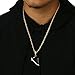 Men 14k Gold Plated Hip Hop Retro 11 Space Jams Kicks Pendant 4mm 24