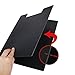 Eagle Plastic Clipboard Folder, Letter Size, 9.84Ã—11.97-Inch, Pack of 6, Black