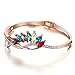 Menton Ezil 18K Rose Gold Plated Bangle Bracelet Women Fashion Jewelry 7