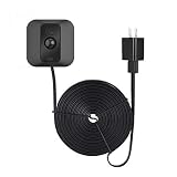 Weatherproof Power Cable for Blink XT2 Outdoor & Indoor Camera - Long and Thin 16ft Cable to Continuously Operate your Blink XT2 & Indoor Camera - by Wasserstein (Black)