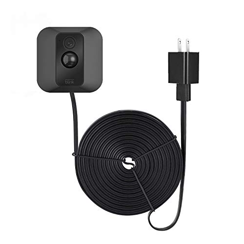Weatherproof Power Cable for Blink XT2 Outdoor & Indoor Camera - Long and Thin 16ft Cable to Continuously Operate your Blink XT2 & Indoor Camera - by Wasserstein (Black)
