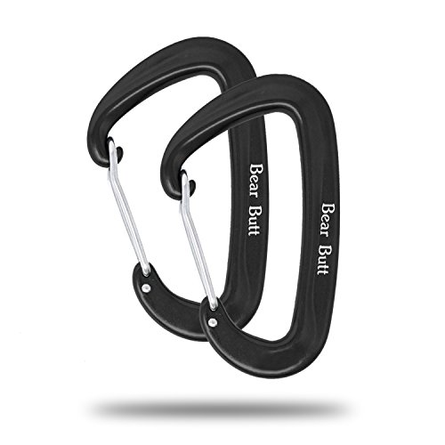 Hammock Carabiner Clip, Heavy-Duty Locking Wiregate Carabiner