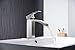 BWE Brushed Nickel Commercial Single Handle One Hole Deck Mount Waterfall Bathroom Sink Faucet Lavatory