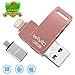 USB Flash Drive Photo Stick for iPhone Flash Drive for iPhone PhotoStick Mobile for iPhone iOS Flash Drive Android Drive Backup OTG Smart Phone Memory Stick Storage iPAD USB 3.0 WIVIC 128GB Pink