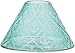 Pavilion - Aqua Anchor Patterned Beach House Large Crackled Glass Jar Candle Shade