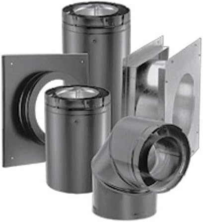Amazon Com Duravent 46dva Khc 4 X 6 5 8 Inner Diameter Directvent Pro Direct Vent Pipe Black Home Kitchen