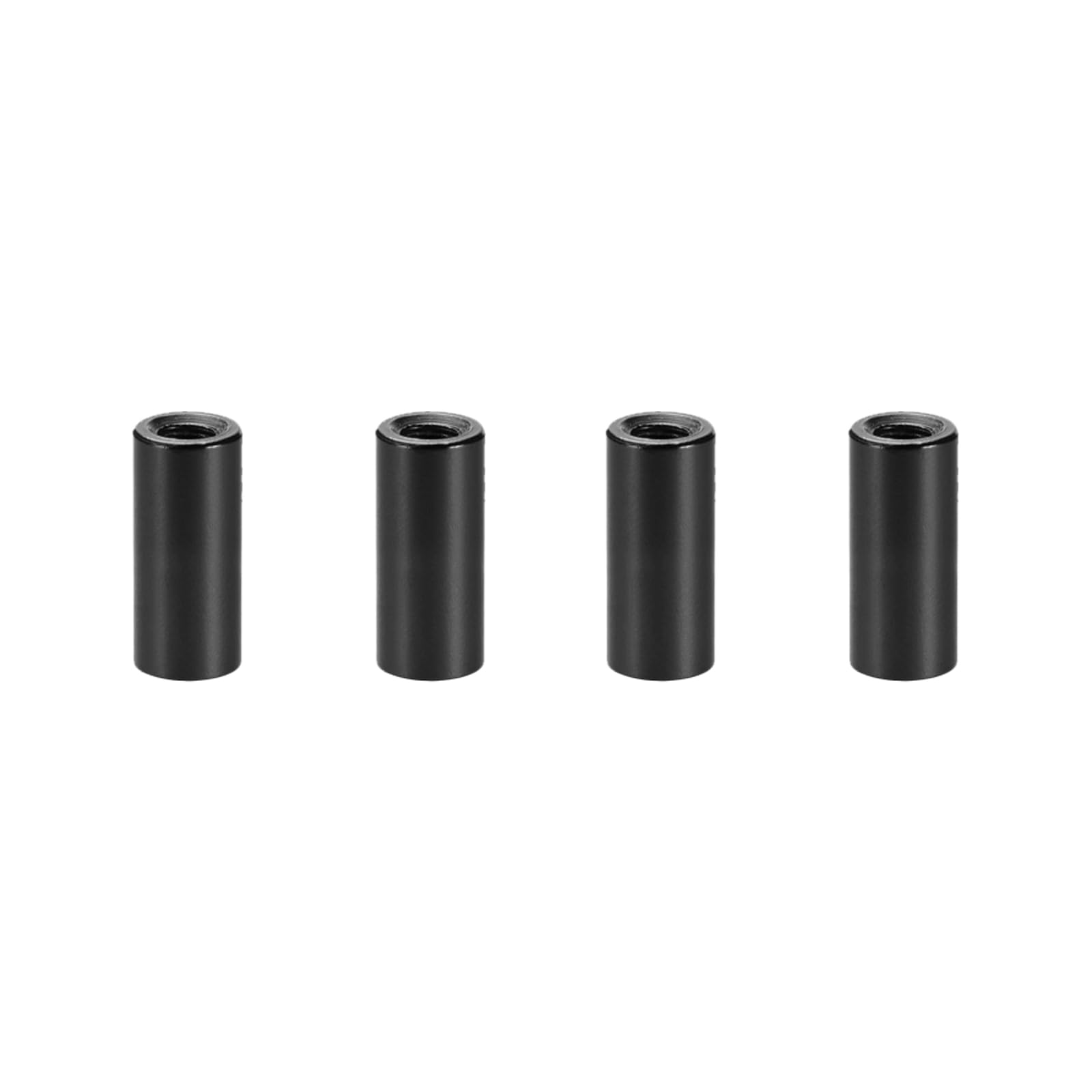 YOKIVE 4 Pcs Standoff Spacer, Aluminum Round Straight Spacer | Prevent Joint Deformation, Great for Robot, Drone (Black, M3, 12mm)