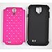 Leegoal(TM) Pink Deluxe Xshield Hybrid Gel Rhinestone Bling Case Cover for Samsung Galaxy S4 i9500+ Pen Stylus
