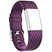 iGK Replacement Bands Compatible For Fitbit Charge 2 Bands, Adjustable Replacement Bands with Metal Clasp Compatible For Fitbit Charge 2 Wristbands Special Edition Plum Small