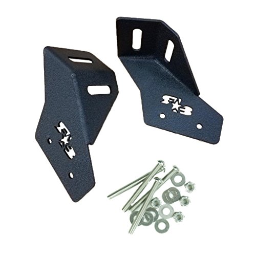 RokBlokz Light Bar Mount Bracket for Can Am Maverick X3 – Mount Light Bars and Pods with Multiple Mounting Points – Fits 42.5″-45.5″ Lights (Matte Black)