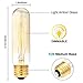KINGSO 4 Pack E26 E27 Vintage Edison Light Bulbs 60W 110V T10 Dimmable Tubular Light Bulb Nostalgic Tungsten Filament Incandescent Antique Bulb for Home and Commercial Light Fixtures