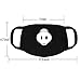 Accmor 6 Pack Black Anime Cotton Mask, Cute Unisex for Kids Teens Men Women (Teeth EXO Bear Pig Pattern) Halloween