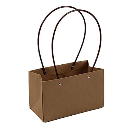 Miji Kraft Papier Sac De Bouquet De Fleurs En Pvc