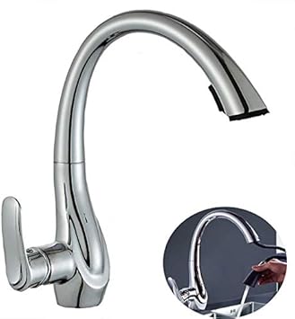 Grifos de Cocina Extraiga el Aerosol Palanca de Una Manija Montaje con