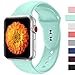 Misker Sport Band Compatible for Watch 38MM 42MM,Choose Proper Color & Size-38MM S/M,38MM M/L,42MM S/M or 42MM M/L,Soft Silicone Strap Replacement Wristbands for Watch Sport Series 4/3/2/1
