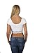 Hollywood Star Fashion Women's Short-Sleeve Scoop Neck Lace Hem Crop Top