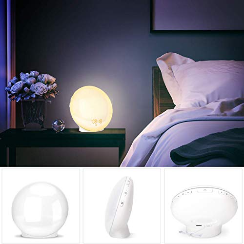 Smart WakeUp Light, Alarm Clock 8 Colored Sunrise Simulation & Sleep