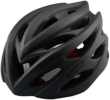 KEANER Comfortable Lightweight Helmet - Frosted Cycling Helmet with Light Road Bicycle Protective Hat Cap Mountain Bike Accessory