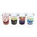 Silver Buffalo DC031SG3 DC Comics Character Ombre Logo Fade Mini Glass Set, 4-Pack