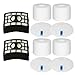 Hechuang Replacement Filters for Shark Rotator DuoClean Powered Lift Away Speed Vacuum NV680, NV681, NV682, NV683, NV800, NV801, NV803, UV810, Replace Parts XFF680 and XHF680