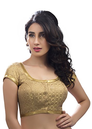 Bollywood Blouses Women's Stylish Designer Saree Blouse Gold