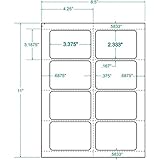 800 Compulabel Adhesive Name Badges, 2.33 X 3.38, White (Same Size As 5395, 05395)