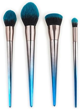 Unicorn Diamond Makeup Brushes Dark Blue Color Facial Foundation Eyeshadow Brush Pincel Maquiagem Cosmetic Makeup Brush Kit Black