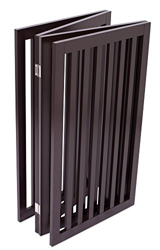 image for Internet's Best Traditional Pet Gate - 4 Panel - 36 Inch Tall Fence - 