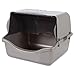Petmate 22793 Retracting Litter Pan, Brushed Nickel