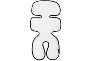 Manito Breath Original 3D Mesh Seat Pad/Cushion/Liner for Stroller and Car Seat, Black, 28.7x15.7 Inch (Pack of 1)