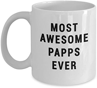 Best Papps Mug Gift The World's Most Awesome Papps Ever Cute Coffee Cup for Mother's Father's Day Happy Birthday Christmas Present