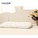 Veook Baby Memory Pillow Supports Head & Neck ,3D Groove Memory Foam Positioner Pillow Prevent Flat Head with Cotton Pillow Case (0-3years)