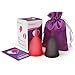 Bodybay Menstrual Cups - Set of 2 Cups with FDA Registered - Comfortable and Soft Feminine Alternative Protection to Tampons and Cloth Sanitary Napkins - Leak Free Guaranteed - Red and Black (large)