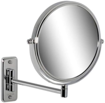 Geesa Rasier- und Kosmetikspiegel Plan+ 3-fach Vergr��erung, 2-armig weiss, Mirror Collection G00001075