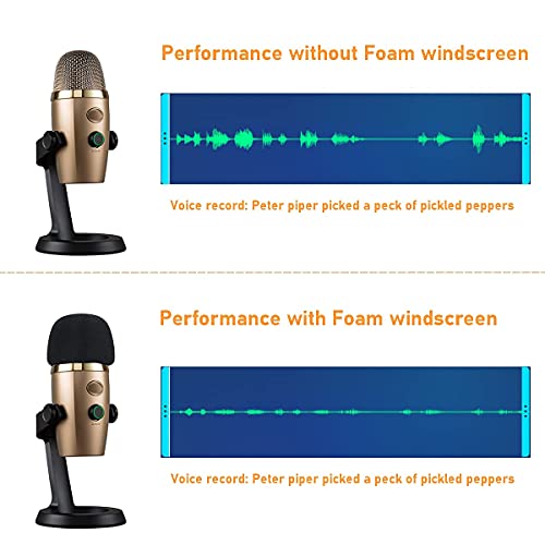 Blue Yeti Nano Pop Filter, Yeti Nano Microphone Foam Windscreen