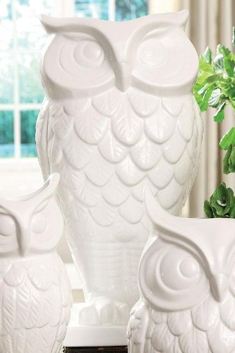 Amazon Com Home Decorators Collection Owl Vase Tall White Home