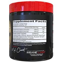 Insane Labz Insane Veinz Non Stimulant NO Enhancing