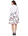 Women Bubble Pleated Vintage Skirts Floral Print Size S CL6294-3