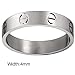 Dubeauty Love Ring Lifetime Titanium Stainless Steel Couples Wedding Engagement Anniversary Engraved Bands Silver